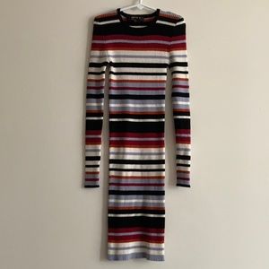 F21 striped sweater dress size small